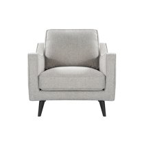 Darius Linen Fabric 1 Seater Sofa In Greige