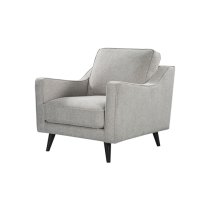 Darius Linen Fabric 1 Seater Sofa In Greige