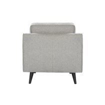 Darius Linen Fabric 1 Seater Sofa In Greige