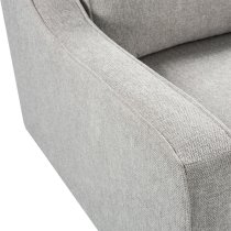 Darius Linen Fabric 1 Seater Sofa In Greige