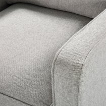 Darius Linen Fabric 1 Seater Sofa In Greige