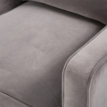 Darius Velvet 2 Seater Sofa In Stone Grey