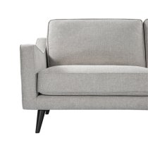 Darius Linen Fabric 2 Seater Sofa In Greige