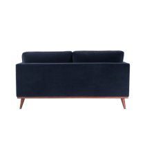 Maili Velvet 2 Seater Sofa In Midnight Blue