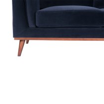 Maili Velvet 2 Seater Sofa In Midnight Blue