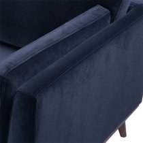 Maili Velvet 2 Seater Sofa In Midnight Blue