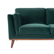 Maili Velvet 2 Seater Sofa In Emerald Green