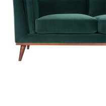 Maili Velvet 2 Seater Sofa In Emerald Green