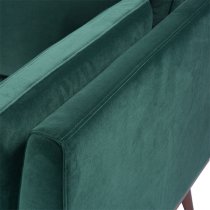 Maili Velvet 2 Seater Sofa In Emerald Green