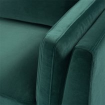 Maili Velvet 2 Seater Sofa In Emerald Green