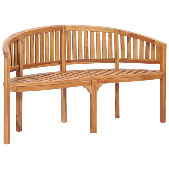 Ivan Banana Shape Garden Seating Bench Medium In Natural