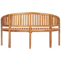 Ivan Banana Shape Garden Seating Bench Medium In Natural