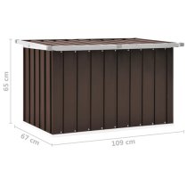 Alton Plastic Garden Storage Box Small In Brown