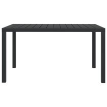 Darwen Aluminium Garden Dining Table Medium In Black