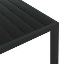 Darwen Aluminium Garden Dining Table Medium In Black