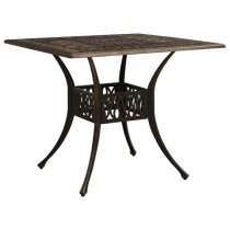 Charlton Aluminium Garden Bistro Table In Bronze