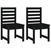 Bangor Solid Wood Pine 4 Piece Garden Dining Set In Black