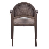 Odilia Outdoor Polypropylene Armchair In Taupe