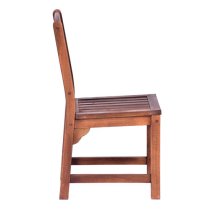 Danil Hardwood Side Chair In Teak