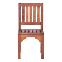 Danil Hardwood Side Chair In Teak