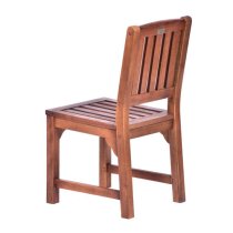 Danil Hardwood Side Chair In Teak