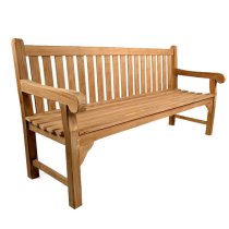 Quin Teak Wooden Garden 4 Seater Bench Teak