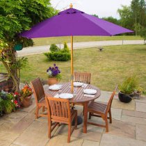 Danil Hardwood Commercial Dining Table Round In Teak