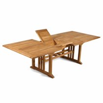 Bayle Extendable Teak Wood Dining Set With 8 Chairs