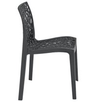 Nicole Polypropylene Side Chair In Anthracite