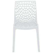 Nicole Polypropylene Side Chair In White