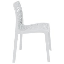 Nicole Polypropylene Side Chair In White