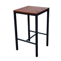 Dylan Hardwood Bar Table Square With 4 Stools