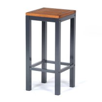 Dylan Hardwood Bar Table Square With 4 Stools