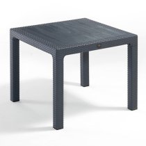 Misty Polypropylene Dining Table Square With 4 Side Chairs