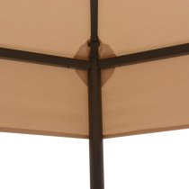 Adica Fabric Garden Gazebo Hexagonal In Beige