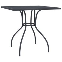 Elon Small Square Steel 5 Piece Garden Dining Set In Anthracite