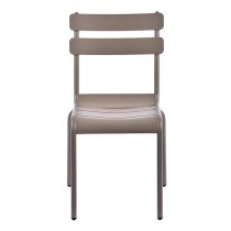 Adrianna Outdoor Aluminium Side Chair In Grey