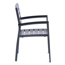 Janya Outdoor Durawood Arm Chair In Grey