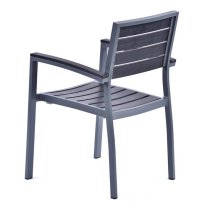 Janya Outdoor Durawood Arm Chair In Grey