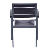 Janya Outdoor Durawood Arm Chair In Grey