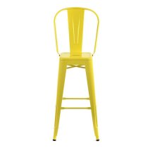 Talli Metal High Bar Chair In Yellow