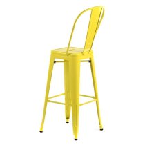 Talli Metal High Bar Chair In Yellow