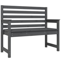 Dove Solid Wood Pine Garden Seating Bench Small In Grey