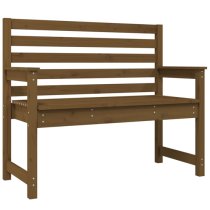 Dove Solid Wood Pine Garden Seating Bench Small In Honey Brown