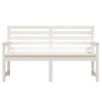 Dove Solid Wood Pine Garden Seating Bench Large In White