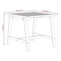 Corbin Small Acacia Wood 3 Piece Garden Dining Set In Natural