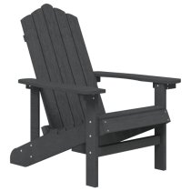 Clover HDPE Garden Seating Chair In Anthracite