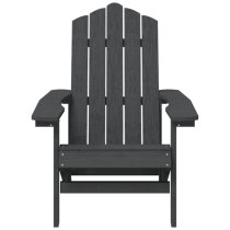 Clover HDPE Garden Seating Chair In Anthracite