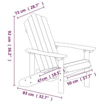 Clover HDPE Garden Seating Chair In Anthracite