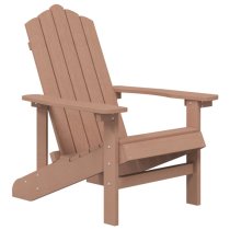 Clover HDPE Garden Seating Chair With Table In Brown